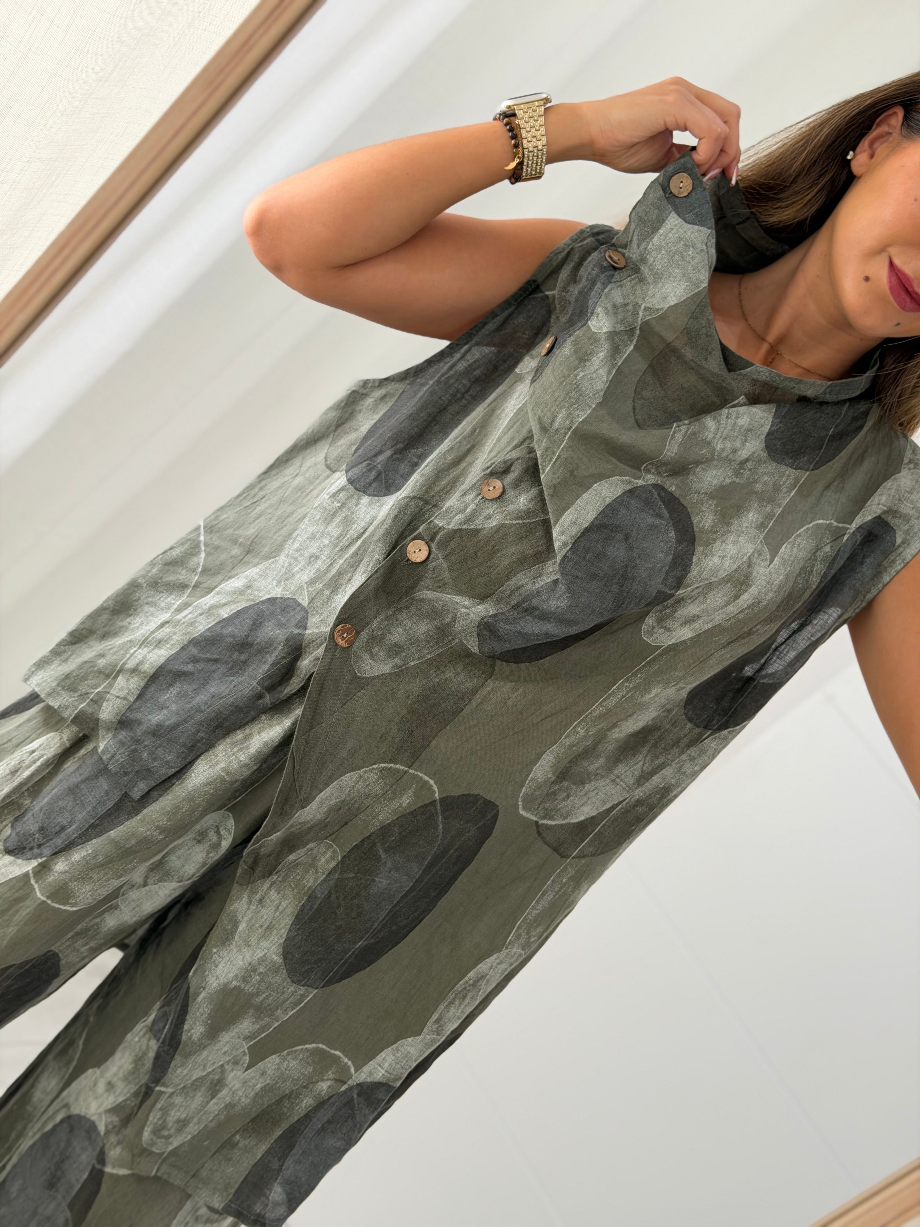 Conjunto 100% linho