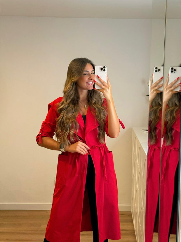 Gabardine Ajustável Vermelha