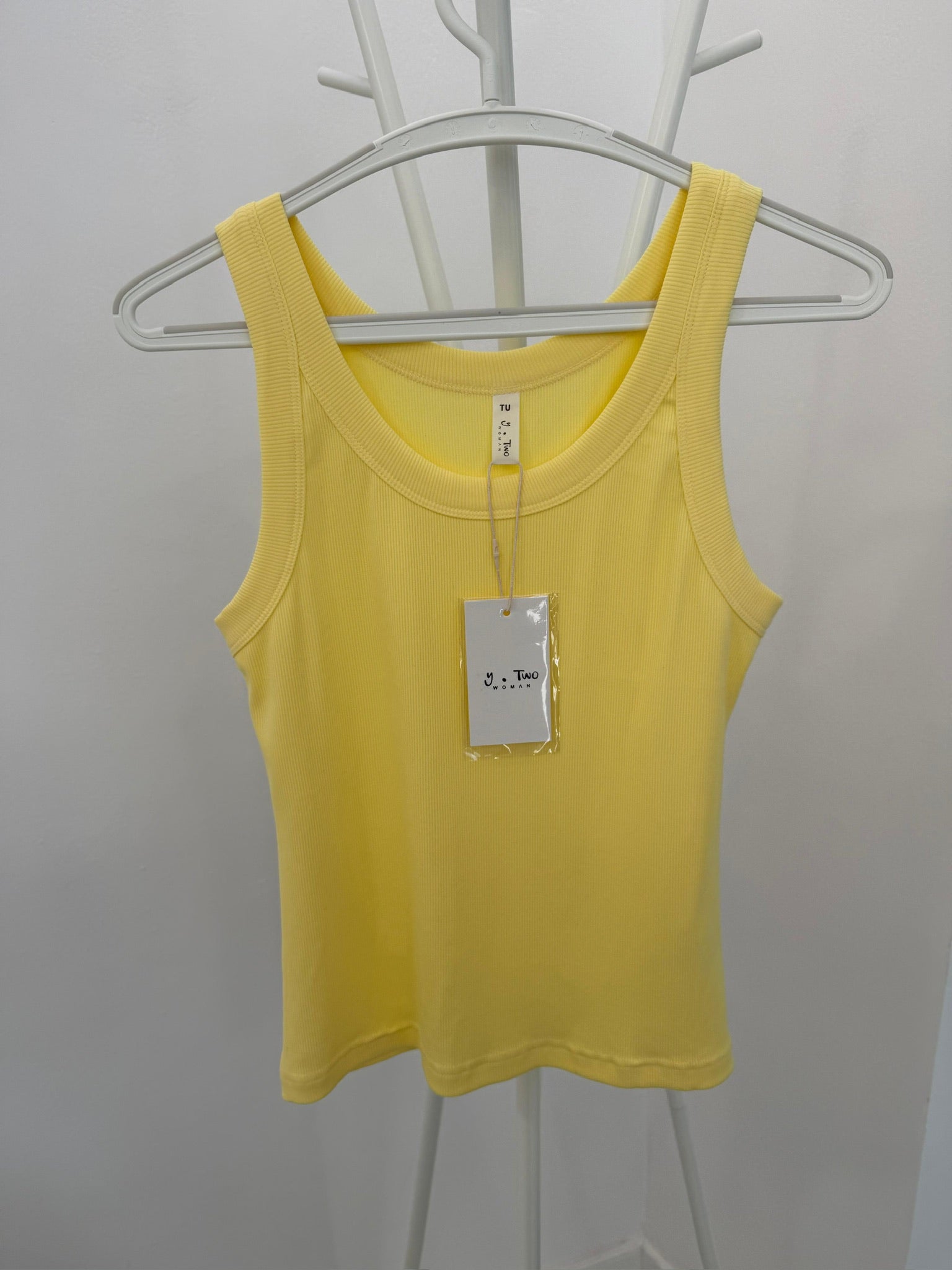 Top Com Elastano Amarelo
