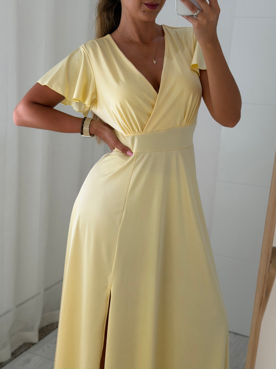 Vestido cerimónia amarelo