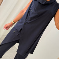 Conjunto Basic Chic azul marinho
