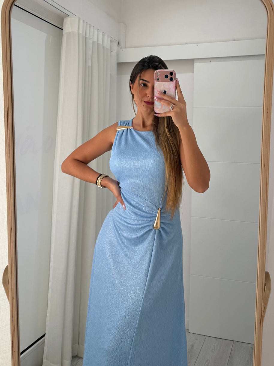 VESTIDO CERIMÓNIA AZUL BEBÉ