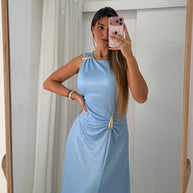 VESTIDO CERIMÓNIA AZUL BEBÉ