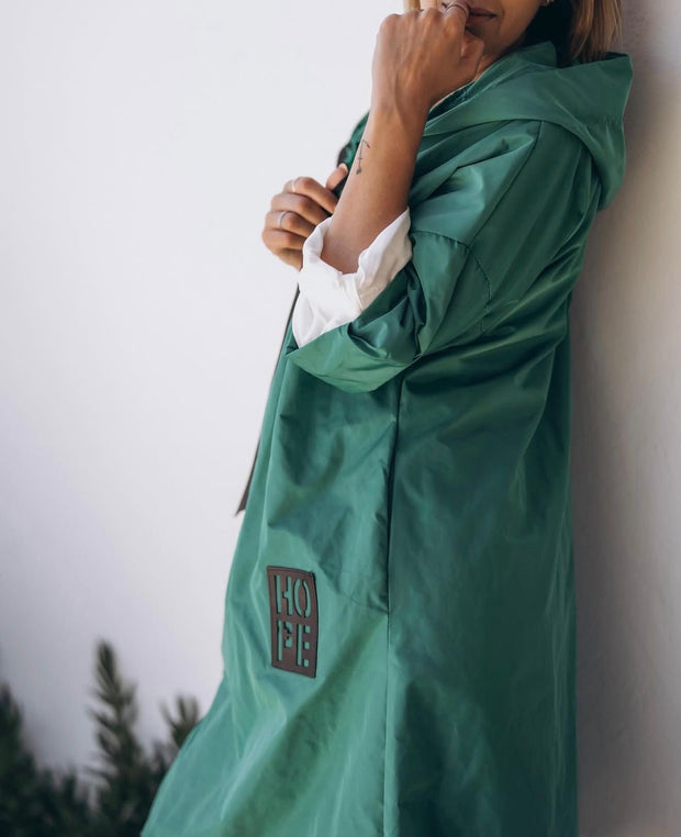 Parka Comprida Hope Com Bolsos Verde Bandeira