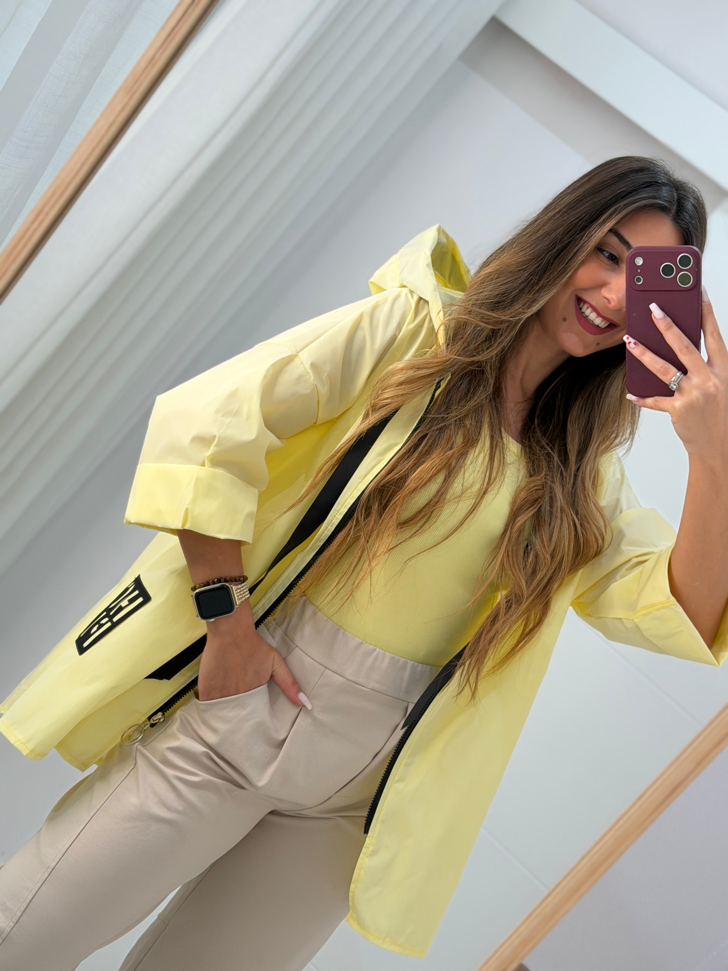 PARKA Curta Hope amarelo bebé