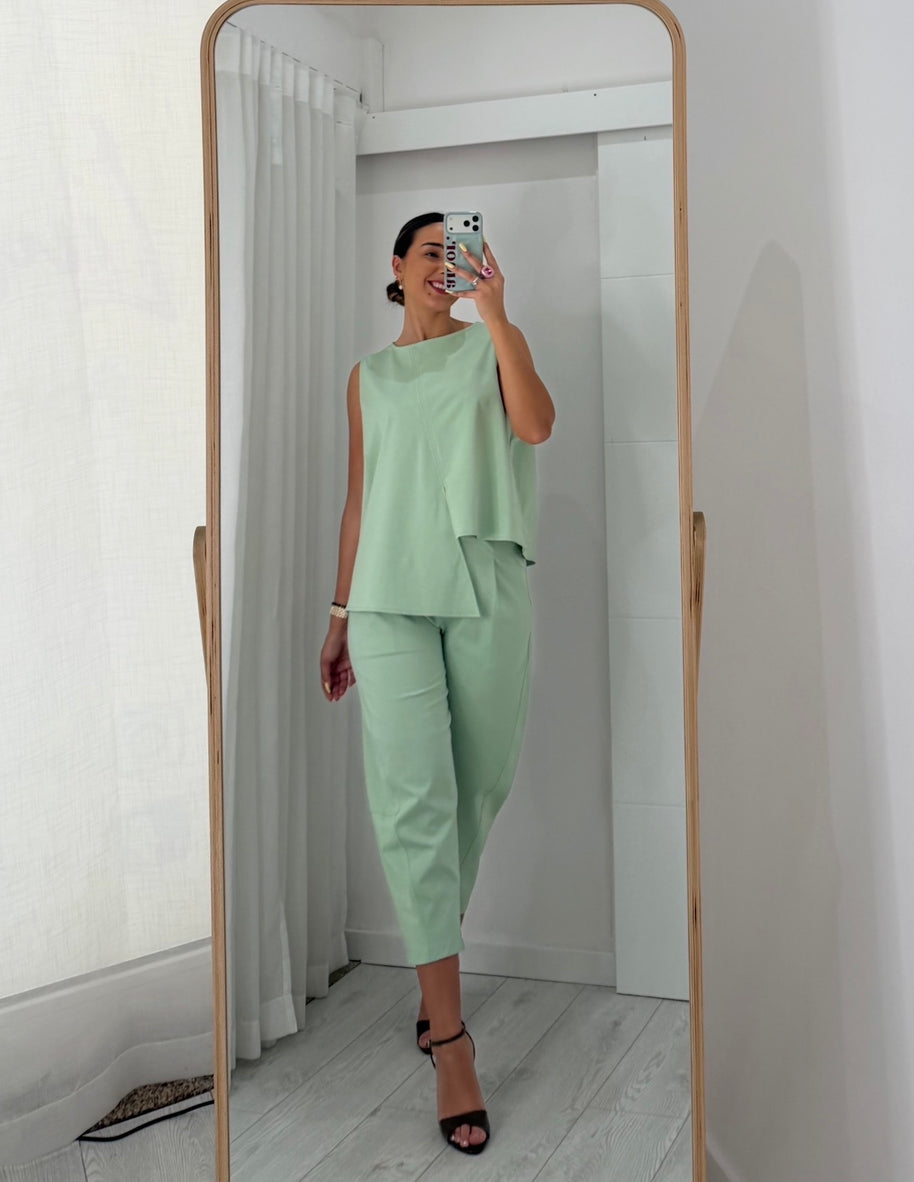 Conjunto Assimétrico - verde menta