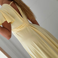 Vestido cerimónia amarelo