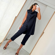 Conjunto Basic Chic azul marinho