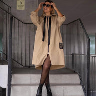 Parka Comprida Camel