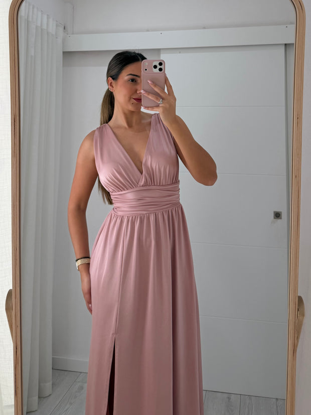 Vestido cerimónia rosa
