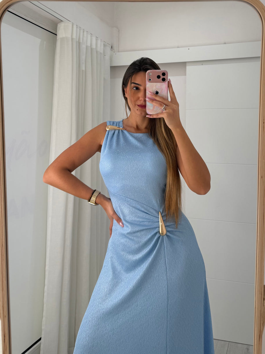 VESTIDO CERIMÓNIA AZUL BEBÉ