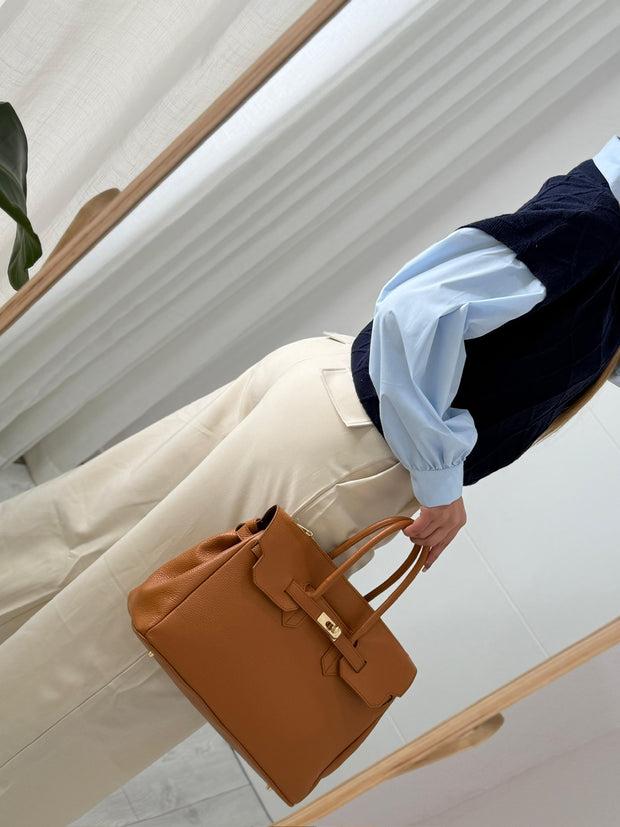 Malote 100% Pele Camel