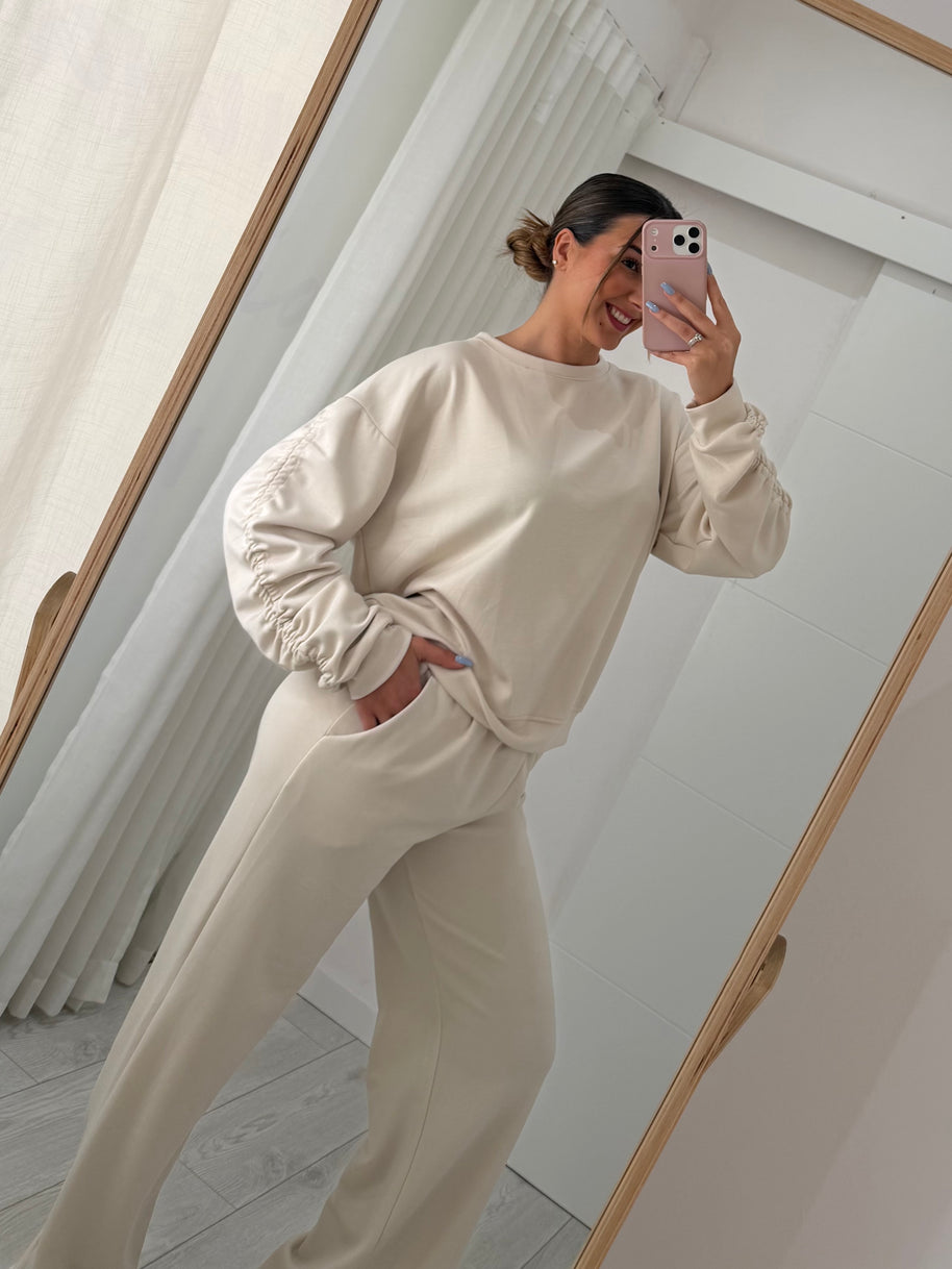 Conjunto Fato de Treino bege