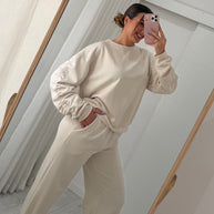 Conjunto Fato de Treino bege