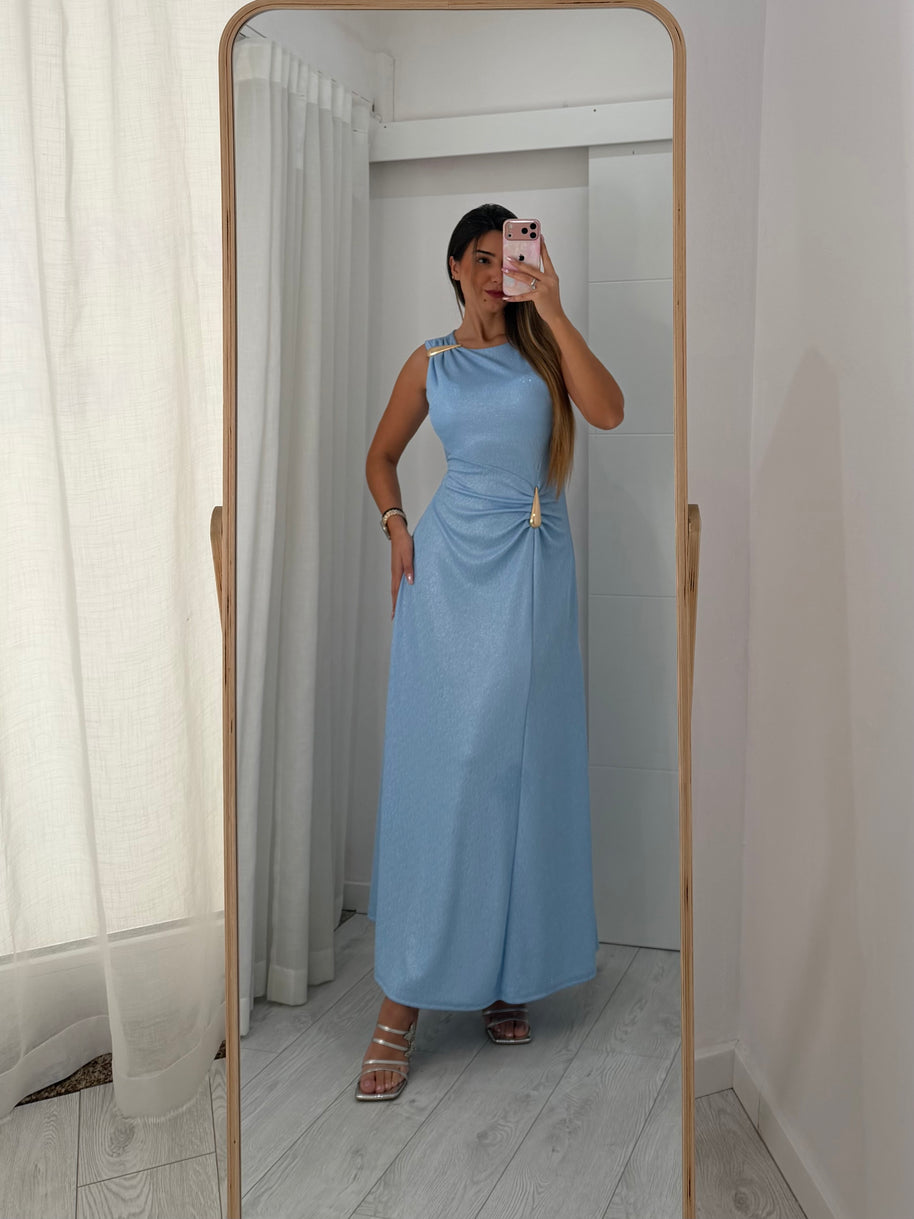 VESTIDO CERIMÓNIA AZUL BEBÉ