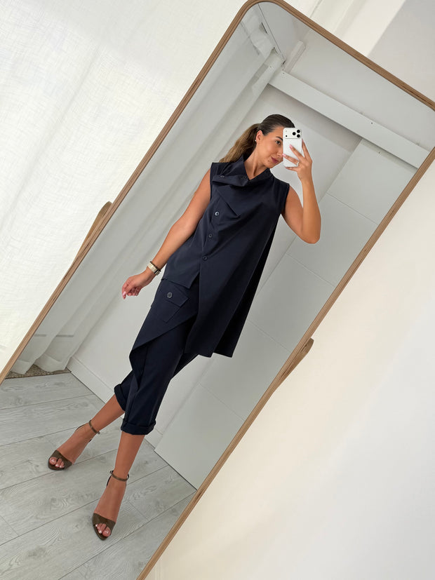 Conjunto Basic Chic azul marinho