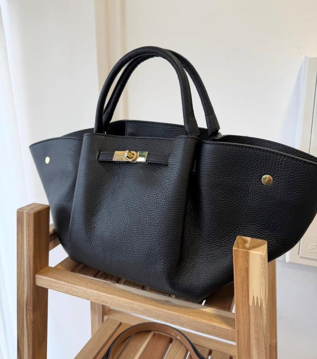 Mala 100% Pele Preta