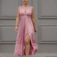 Vestido rosa fluido