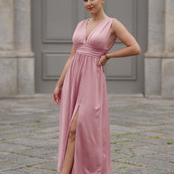 Vestido rosa fluido