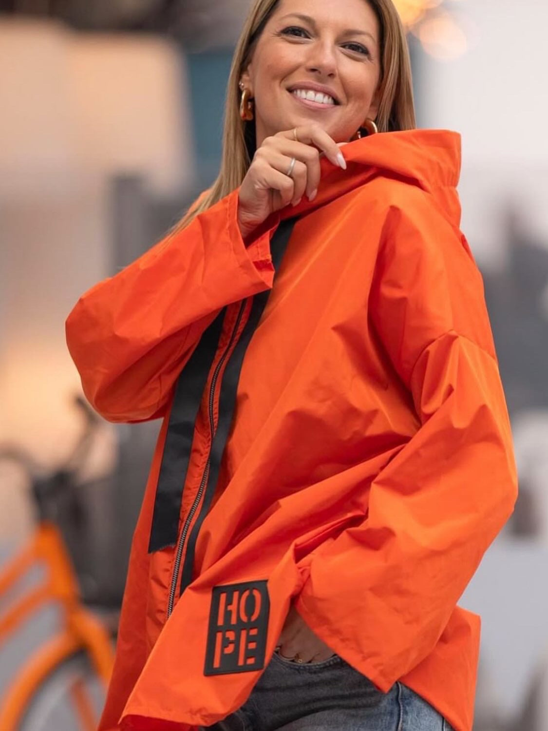 Parka curta Hope laranja
