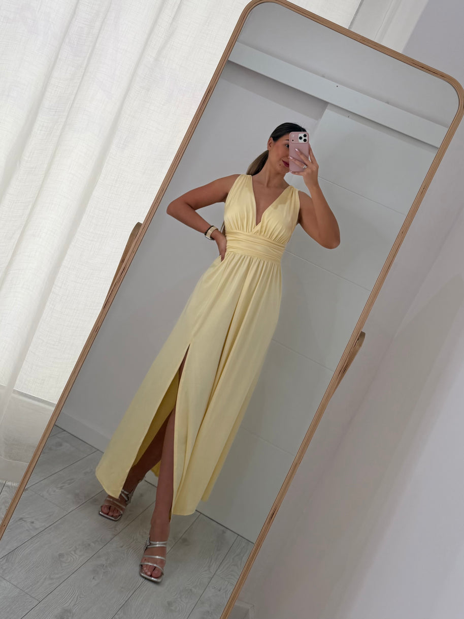 Vestido cerimónia amarelo