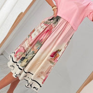 Vestido Fluido Com Bolsos Rosa