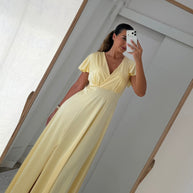 Vestido cerimónia amarelo