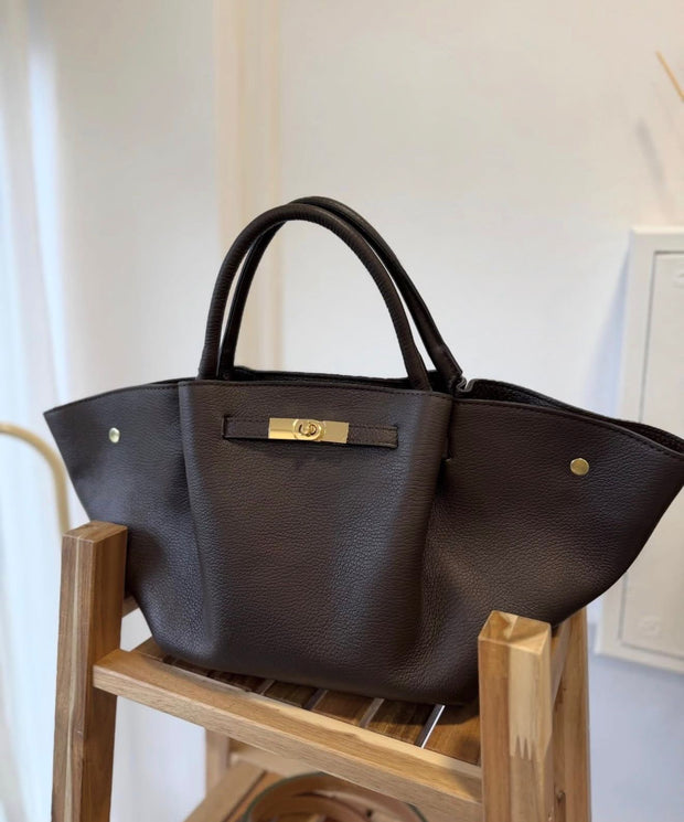 Mala 100% Pele Castanha