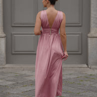 Vestido rosa fluido