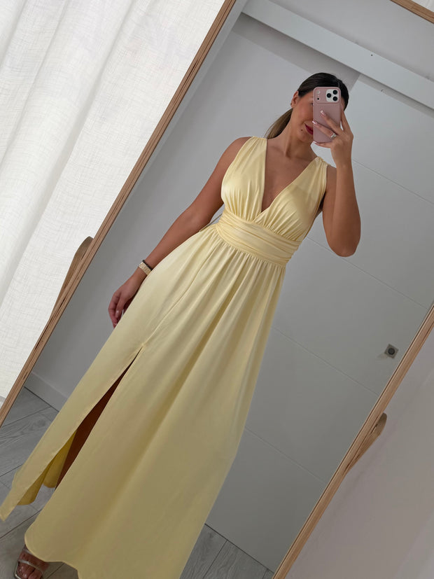 Vestido cerimónia amarelo
