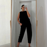 Conjunto assimétrico preto