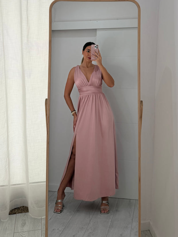 Vestido cerimónia rosa