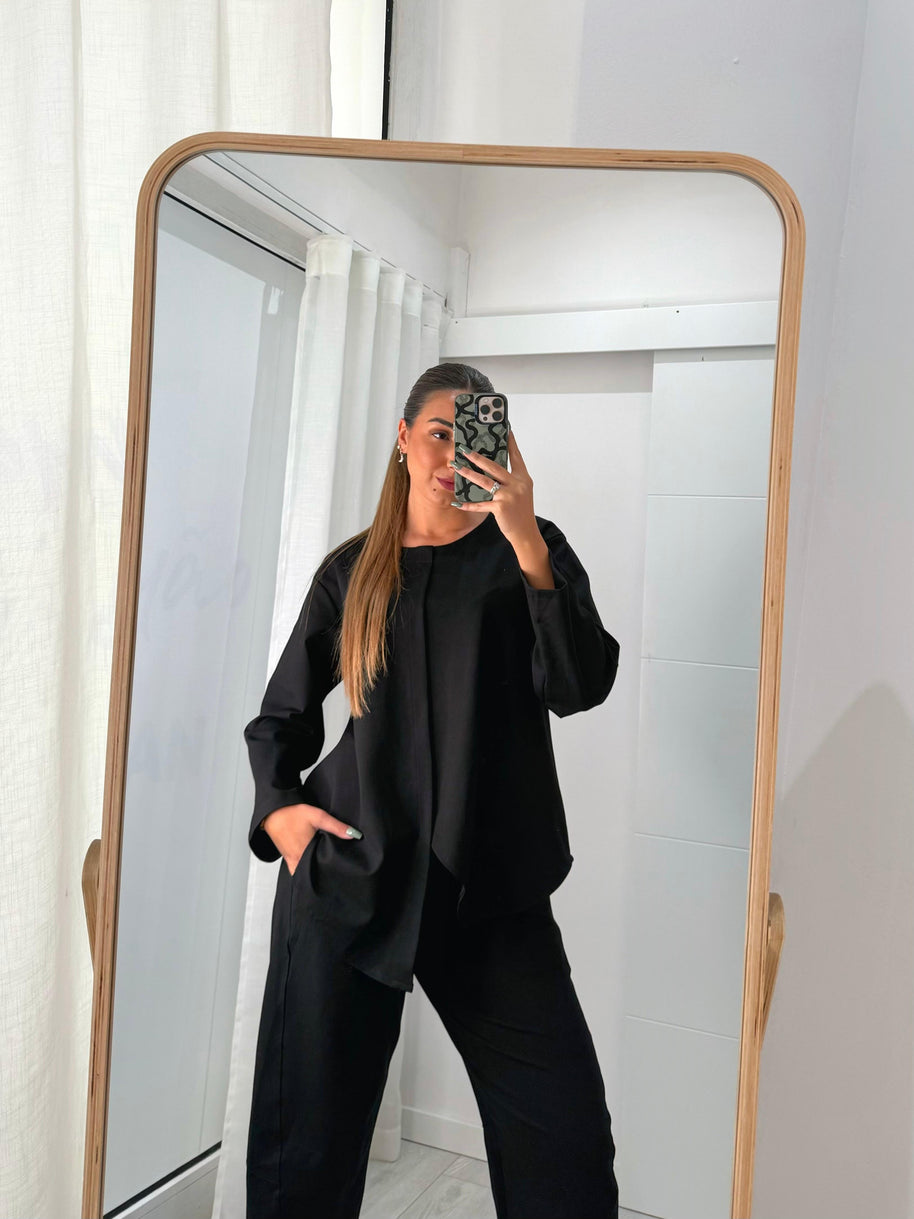 Conjunto Assimétrico Preto
