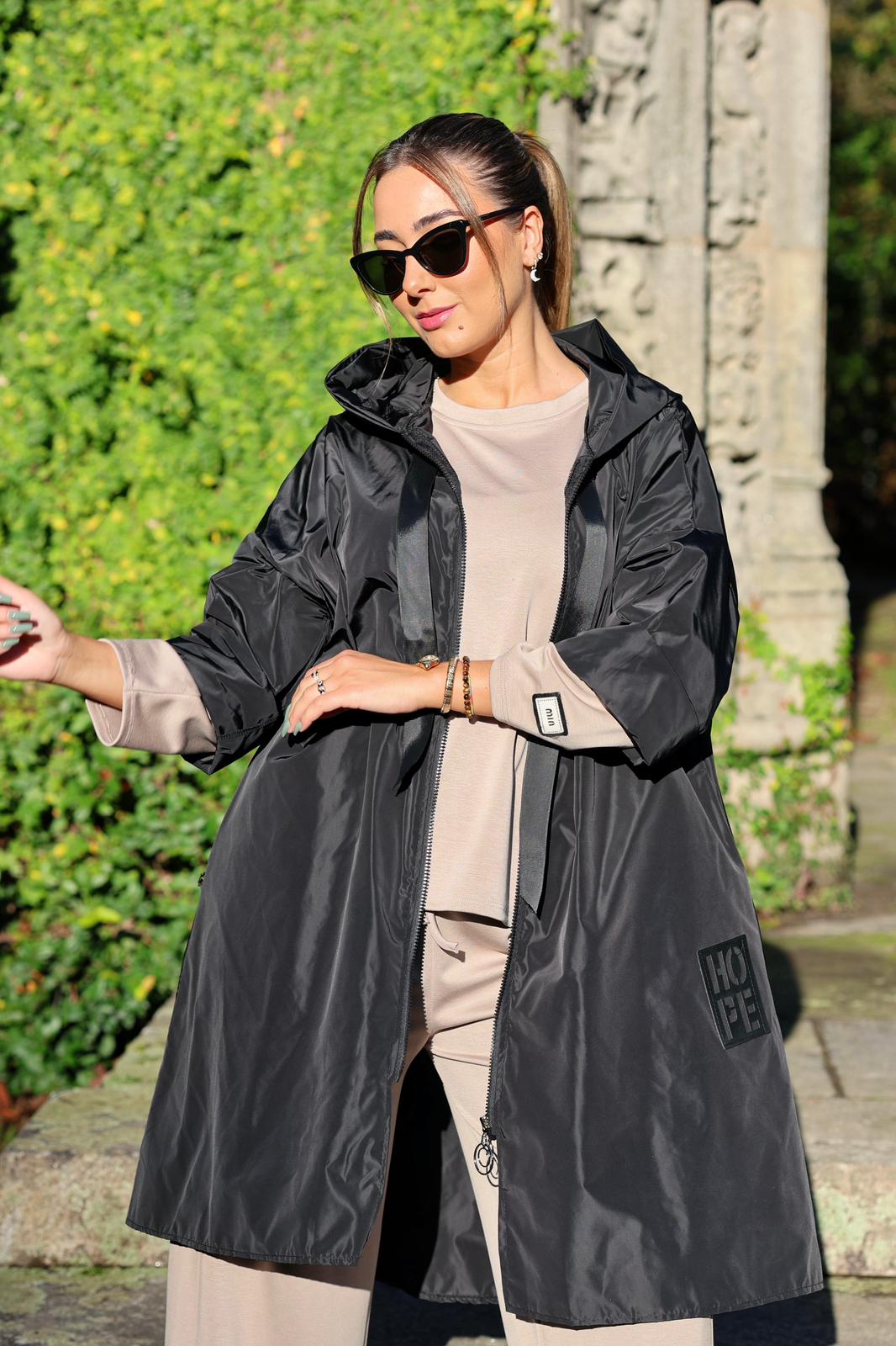 Parka Comprida Hope Preta