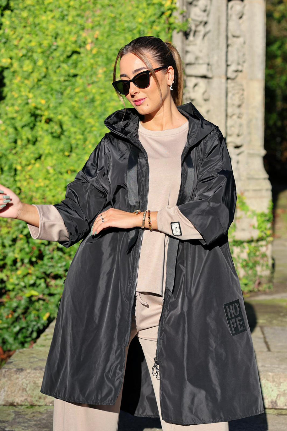 Parka Comprida Hope Preta