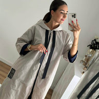 Parka Comprida Hope Bege Pérola