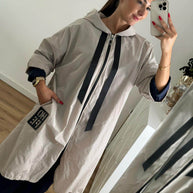 Parka Comprida Hope Bege Pérola