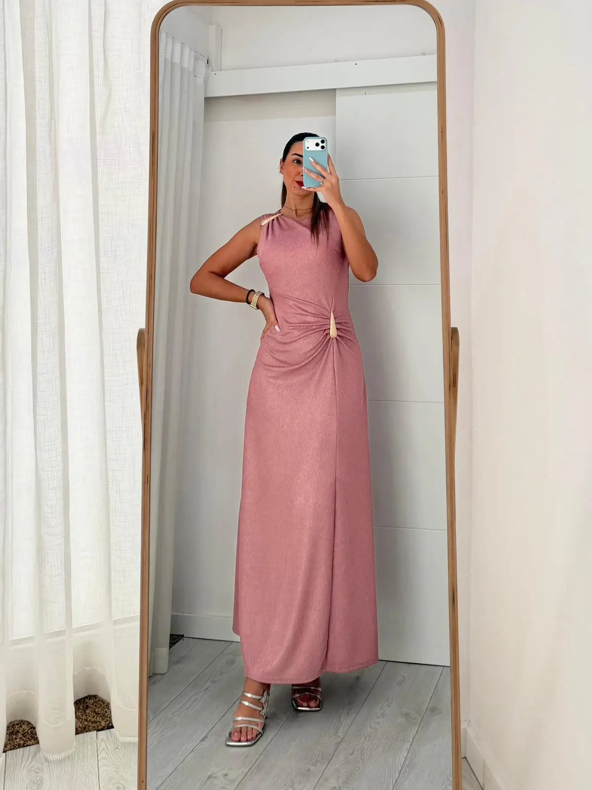 Vestido Cerimónia - Gota - Rosa