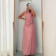 Vestido Cerimónia - Gota - Rosa