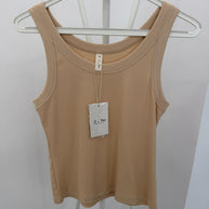 Top Com Elastano Bege
