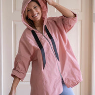 Hope Short Parka with Pockets, Old Rose