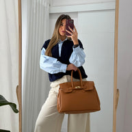 Malote 100% Pele Camel