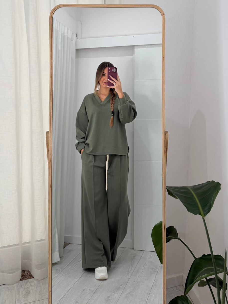 Conjunto Fato de Treino Verde Kaki
