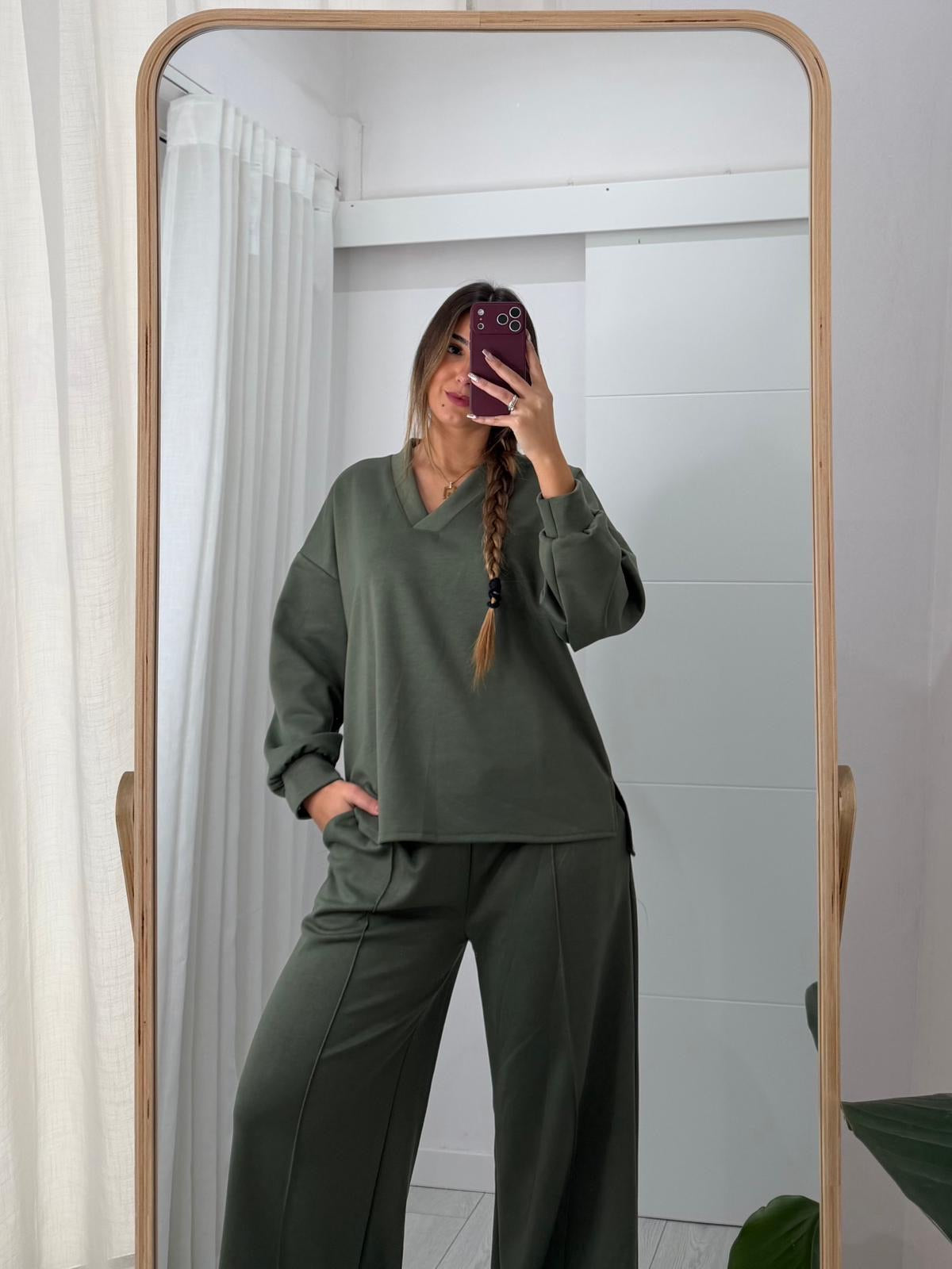 Conjunto Fato de Treino Verde Kaki