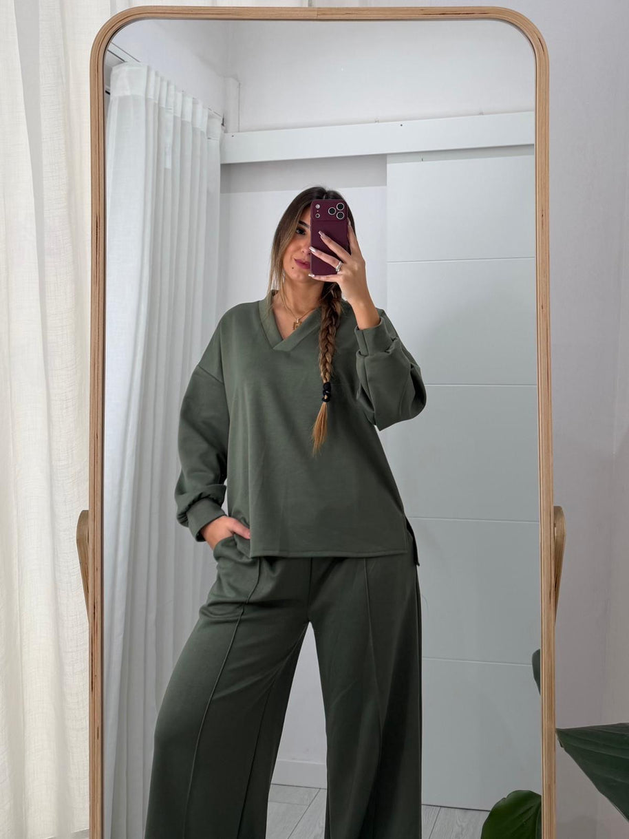 Conjunto Fato de Treino Verde Kaki