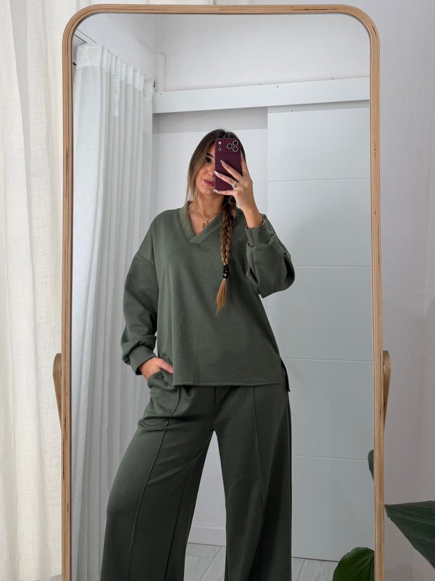 Conjunto Fato de Treino Verde Kaki